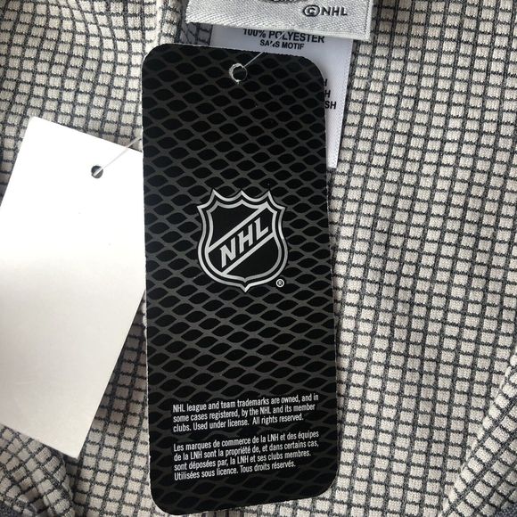 NHL Anaheim Ducks Lightweight Pullover Sweater 1/4 Zip Men's Size Small Gray - Picture 9 of 12